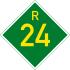 Provincial route R24 shield