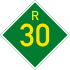 Provincial route R30 shield
