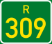 Regional route R309 shield