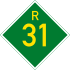 Provincial route R31 shield