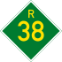 Provincial route R38 shield