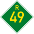 Provincial route R49 shield