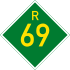 Provincial route R69 shield