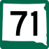 Highway 71 marker