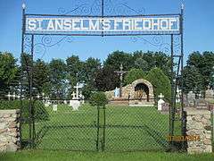 St. Anselm's Cemetery, Wrought-Iron Cross Site