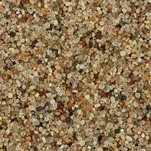 multicolor grains of sand in a centimeter sample