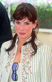 A photograph of Bullock attending the 2002 Cannes Film Festival