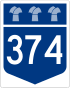 Saskatchewan Highway 374 shield