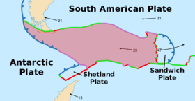 Scotia Plate Tectonic Map