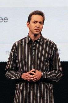 Scott Forstall presenting at Apple's Worldwide Developers Conference 2012.
