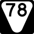 State Route 78 secondary marker
