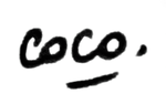 Signature of Coco