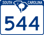 SC Highway 544 marker