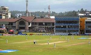 A view of a cricket ground