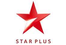 A red, 5 pointed star with a metallic sheen, and a silver reflection from the leg of the lower left point. The words "Star Plus" are below the star.