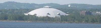 Superior Dome view from Lake Superior