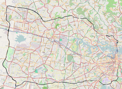 Map of the Sydney orbital network