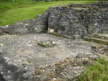 The temple room with the cistern visible (now blocked).