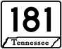 State Route 181 primary marker