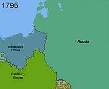 Third partition of Poland in 1795