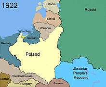 Territorial changes of Poland, 1922