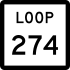 State Highway Loop 274 marker
