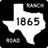 Ranch to Market Road 1865 marker