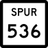 State Highway Spur 536 marker