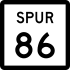 State Highway Spur 86 marker