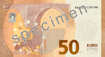 50 euro note of the Europa Series (Reverse)