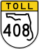 State Road 408 toll marker