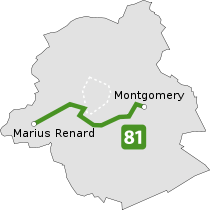 Map of route 81.