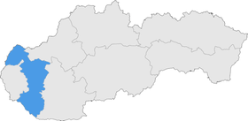 Rovensko is slightly southeast of Senica