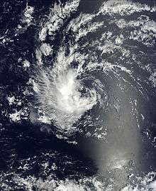 A satellite image depicting the remnants of a previous tropical cyclone.