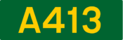 A413 road shield