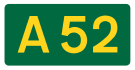 A52 road shield
