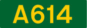A614 road shield