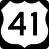 U.S. Highway 41 marker
