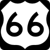US Highway 66 marker