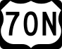 U.S. Route 70N marker