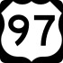 U.S. Highway 97 marker