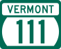 Vermont Route 111 marker