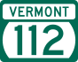 Vermont Route 112 marker
