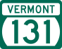 Vermont Route 131 marker