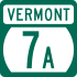 Vermont Route 7A marker