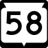 State Trunk Highway 58 marker