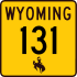 Wyoming Highway 131 marker
