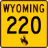 Wyoming Highway 220 marker