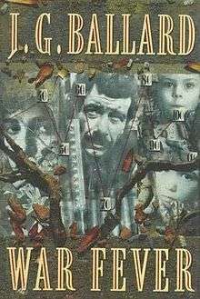 First edition cover art of "War Fever" by J.G. Ballard