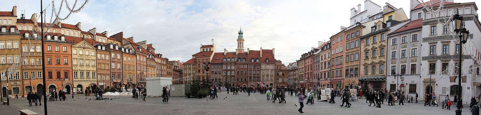 Warsaw Old Town Market Square Panorama